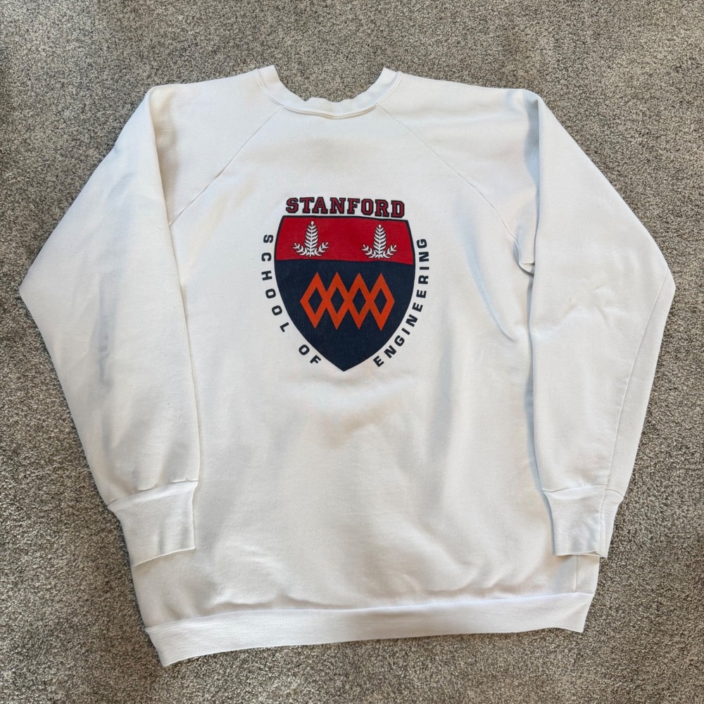 Vintage 80/90s Signal Stanford School of Engineering Sweatshirt USA Made XXL